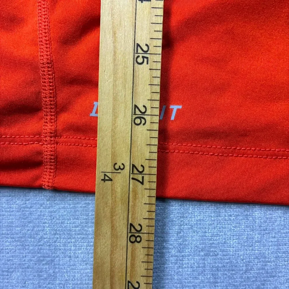 Nike Pro Combat Shirt Mens XL Orange Dri Fit Compression Sleeveless Athletic